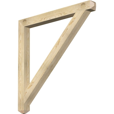 Ekena Millwork Traditional Craftsman Rough Sawn Bracket, Douglas Fir, 4"W x 46"D x 46"H BKT04X46X46TRA04RDF